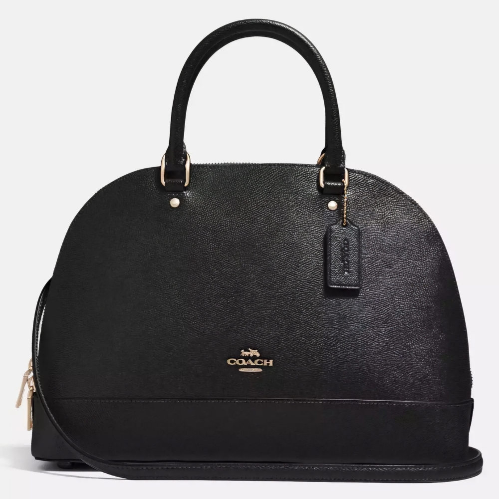 COACH Black Crossgrain Leather Sierra Satchel - BRAND NEW, STILL PACKAGED